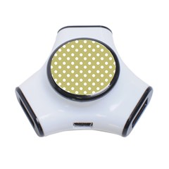 Lime Green Polka Dots 3-port Usb Hub by GardenOfOphir