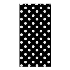 Black And White Polka Dots Shower Curtain 36  X 72  (stall) 