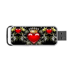 King Of Hearts Portable Usb Flash (one Side) by LovelyDesigns4U