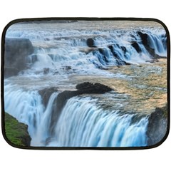 Gullfoss Waterfalls 2 Fleece Blanket (mini) by trendistuff