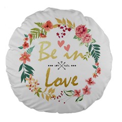 Love Large 18  Premium Round Cushion  by walala