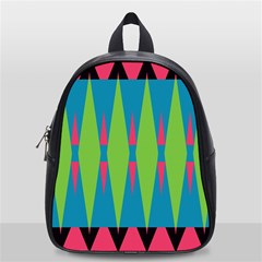 Connected Rhombus			school Bag (small) by LalyLauraFLM