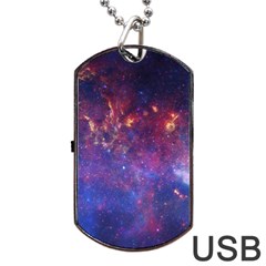 Milky Way Center Dog Tag Usb Flash (one Side) by trendistuff