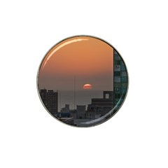 Aerial View Of Sunset At The River In Montevideo Uruguay Hat Clip Ball Marker by dflcprints