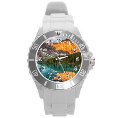 Banff National Park 4 Round Plastic Sport Watch (l) by trendistuff