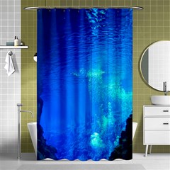 Underwater Trench Shower Curtain 48  X 72  (small)  by trendistuff