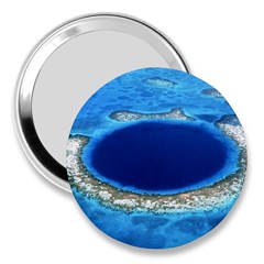 Great Blue Hole 2 3  Handbag Mirrors by trendistuff