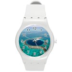 GREAT BLUE HOLE 1 Round Plastic Sport Watch (M) Front