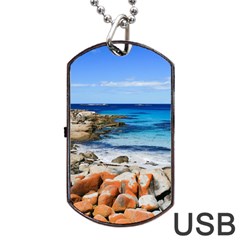 Bay Of Fires Dog Tag Usb Flash (one Side)