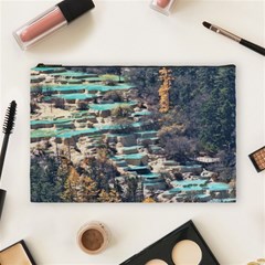 Huanglong Pools Cosmetic Bag (large)  by trendistuff