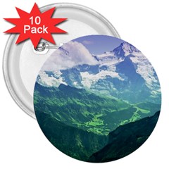 Laghi Di Fusine 3  Buttons (10 Pack)  by trendistuff