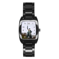 Washington Statue Stainless Steel Barrel Watch by trendistuff