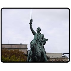 Washington Statue Double Sided Fleece Blanket (medium) 