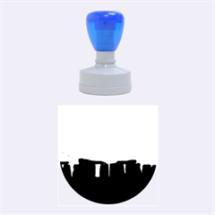 Sunset Stonehenge Rubber Round Stamps (medium)