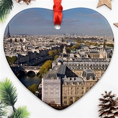 Notre Dame Heart Ornament (2 Sides) by trendistuff