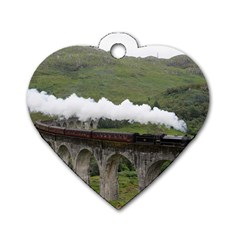 Glenfinnan Viaduct 1 Dog Tag Heart (two Sides) by trendistuff