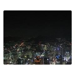 Seoul Night Lights Double Sided Flano Blanket (large) 