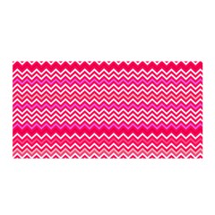 Valentine Pink And Red Wavy Chevron Zigzag Pattern Satin Wrap