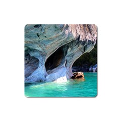 Marble Caves 2 Square Magnet