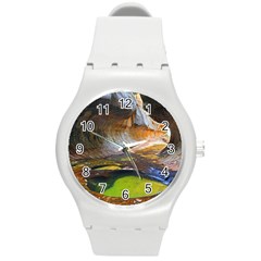 Left Fork Creek Round Plastic Sport Watch (m) by trendistuff