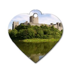 Pembroke Castle Dog Tag Heart (two Sides) by trendistuff