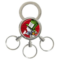 The Mad Hatter 3-ring Key Chains by waywardmuse