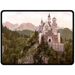 Neuschwanstein Castle Double Sided Fleece Blanket (large) 