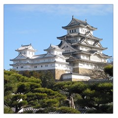 Himeji Castle Large Satin Scarf (square)