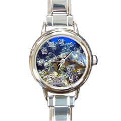 Sea Turtle Round Italian Charm Watches by trendistuff