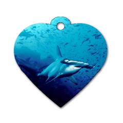 Hammerhead Dog Tag Heart (two Sides) by trendistuff