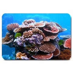 Coral Outcrop 2 Large Doormat  by trendistuff