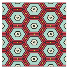 Hexagons Pattern Satin Scarf