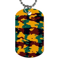 Camo Texture 			dog Tag (one Side) by LalyLauraFLM