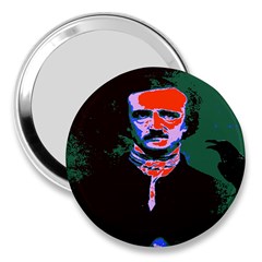 Edgar Allan Poe Pop Art  3  Handbag Mirrors by icarusismartdesigns