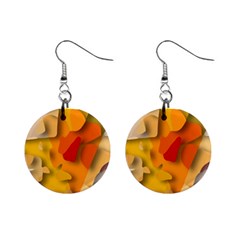 Red Spot Mini Button Earrings by hennigdesign