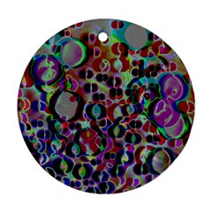 A Dream Of Bubbles 2 Round Ornament (two Sides) 