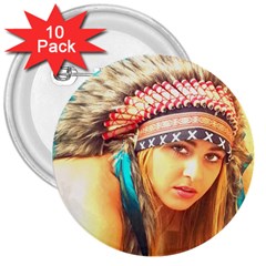 Indian 14 3  Buttons (10 Pack)  by indianwarrior