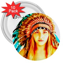 Indian 29 3  Buttons (10 Pack)  by indianwarrior