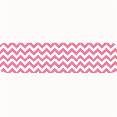 Pink And White Zigzag Large Bar Mats by Zandiepants