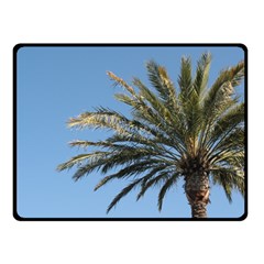 Tropical Palm Tree  Fleece Blanket (small) by BrightVibesDesign