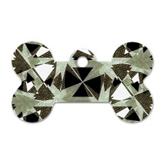 Modern Camo Print Dog Tag Bone (one Side) by dflcprints