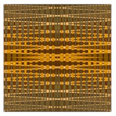 Yellow Gold Khaki Glow Pattern Large Satin Scarf (square)