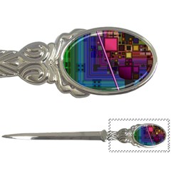 Jewel City, Radiant Rainbow Abstract Urban Letter Openers by DianeClancy