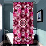 Twirling Pink, Abstract Candy Lace Jewels Mandala  Shower Curtain 36  x 72  (Stall)  Curtain(36 X72 ) - 33.26 x66.24  Curtain(36 X72 )