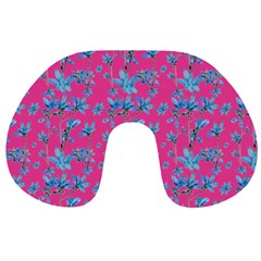 Floral Collage Revival Travel Neck Pillows