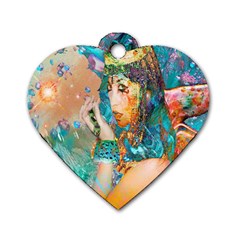 Star Illumination Dog Tag Heart (two Sides) by icarusismartdesigns