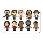 The Walking Dead   Main Characters Chibi   Amc Walking Dead   Manga Dead Magnet (Rectangular) Front