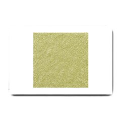 Festive White Gold Glitter Texture Small Doormat  by yoursparklingshop