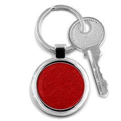 Festive Red Glitter Texture Key Chains (round)  by yoursparklingshop