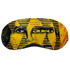 Conundrum Ii, Abstract Golden & Sapphire Goddess Sleeping Masks by DianeClancy